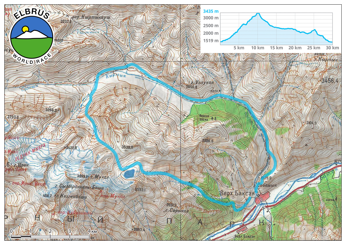 Карта троп эльбрус