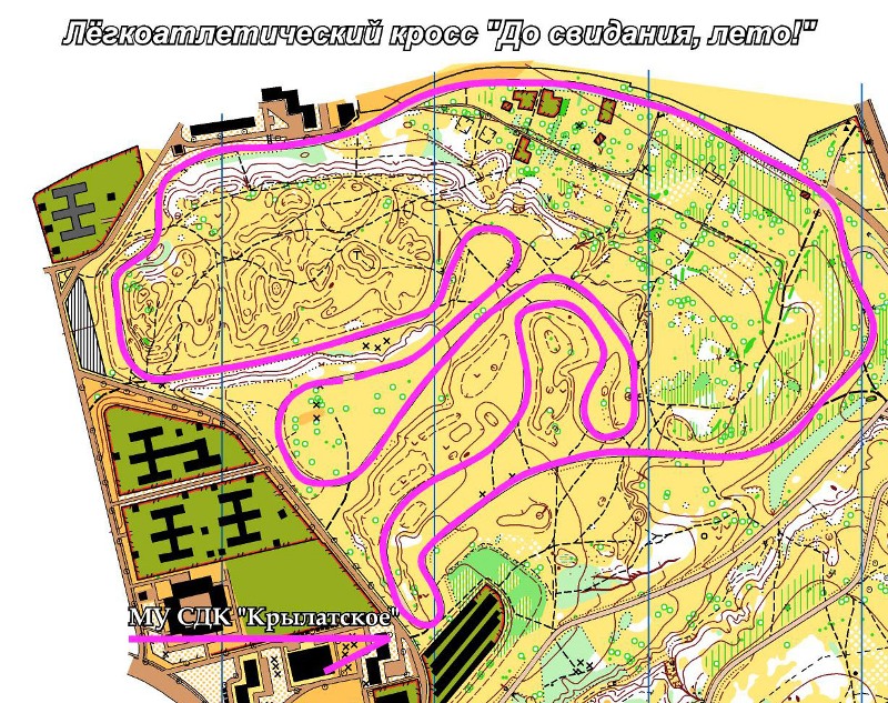 Схема велотрека в крылатском