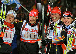 Биатлонистка Екатерина Юрьева пришла третьей в гонке на 12,5 км в шведском Остерсунде