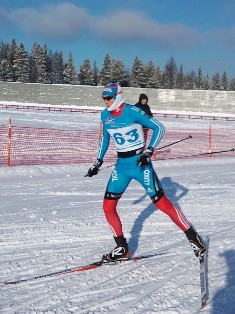 Старт лыжные гонки Крюков Никита