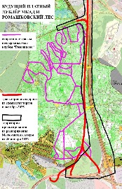 Проект нового дублёра МКАД через Ромашковский лес в Одинцовском районе