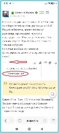 Кнопка "Пожаловаться" в мобильном приложении сайта