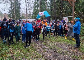 Перед стартом детского забега.