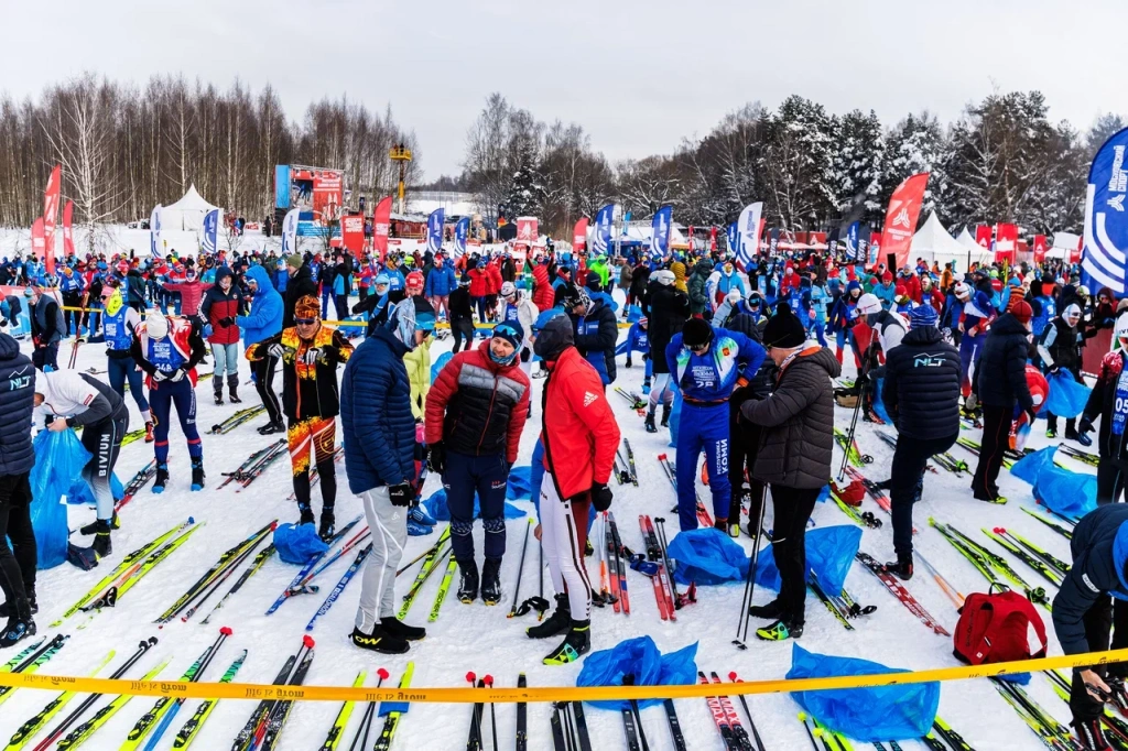 На старте Московского Лыжного Марафона 2026 г.