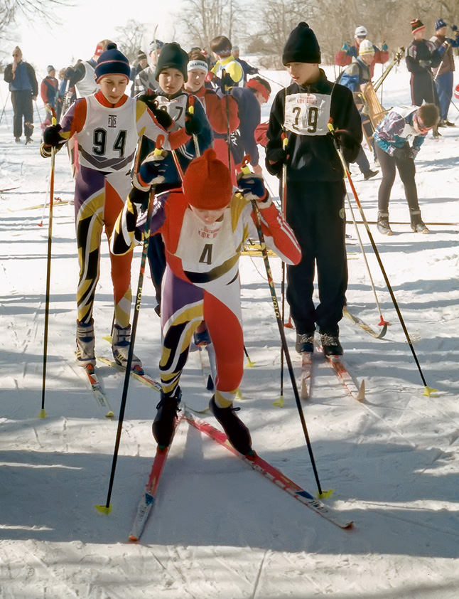 Никита Крюков на старте. Волкуша, 1999 год.