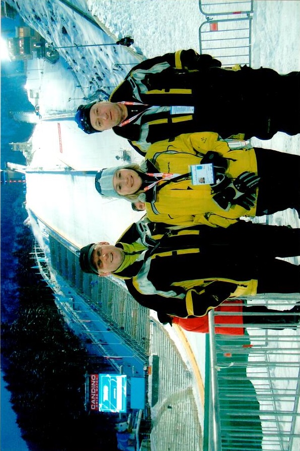 Оберстдорф 2005. Александр Завьялов (слева), Ирина и Пётр Тихоновичи. 