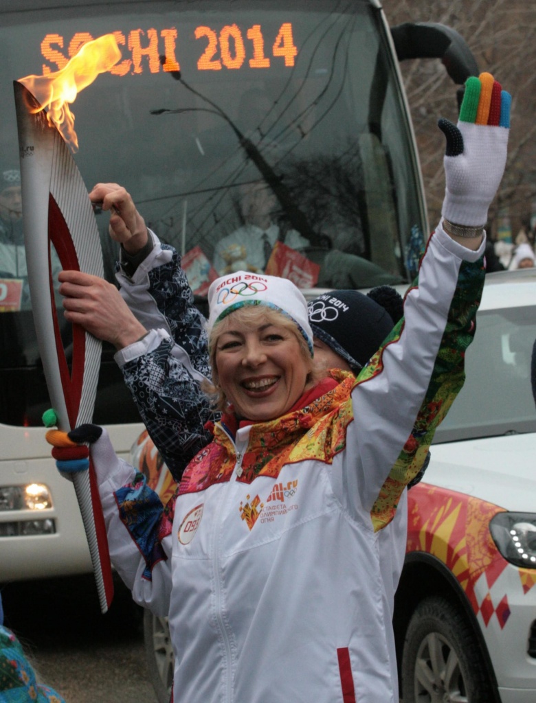 Ольга Артемьева – участник эстафеты олимпийского огня в Самаре