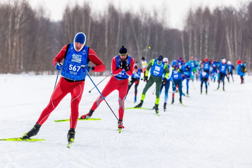 На трассе воскресного марафона. 
