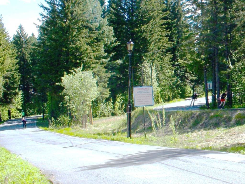 Самый опасный участок трассы, на котором могут неожиданно оказаться гуляющие люди.