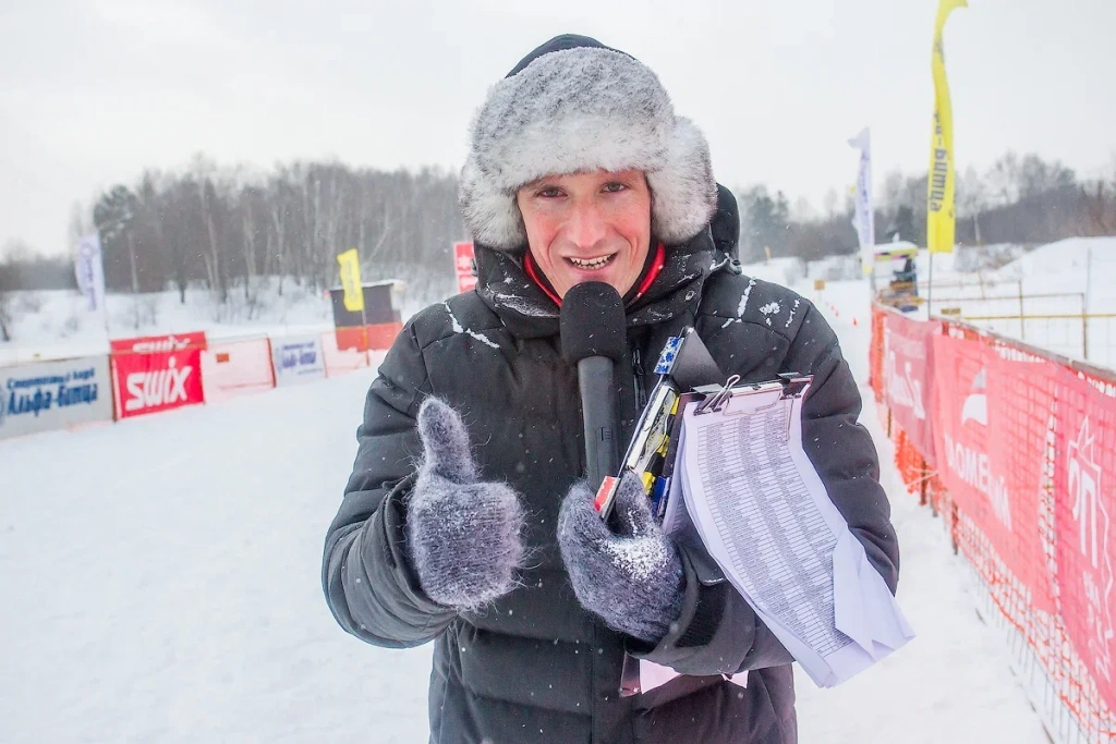 Комментатор Сочи-2014 и многих Гонок МВТУ Андрей Арих. 