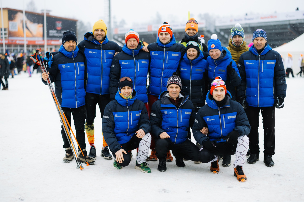 Команда Грядка на серии стартов Кубка лыжных марафонов RussiaLoppet