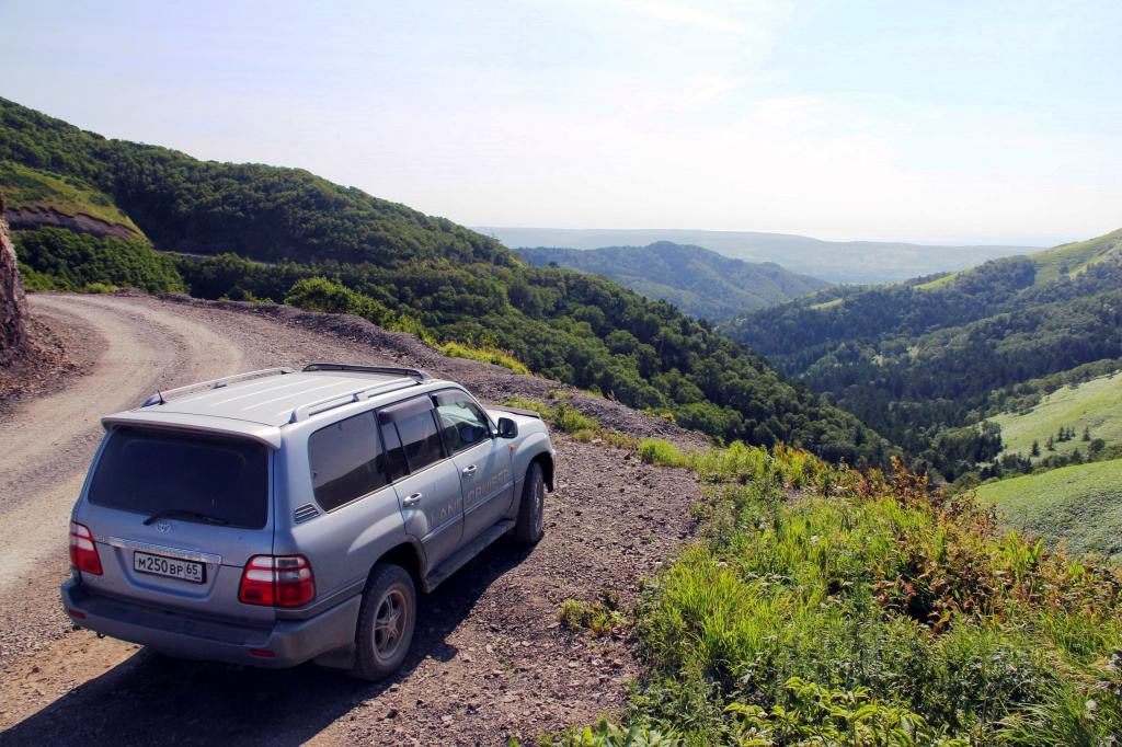 5. Дорога на мыс Великан (через Корсаков, Озерск и лагуну озера Буссе).
