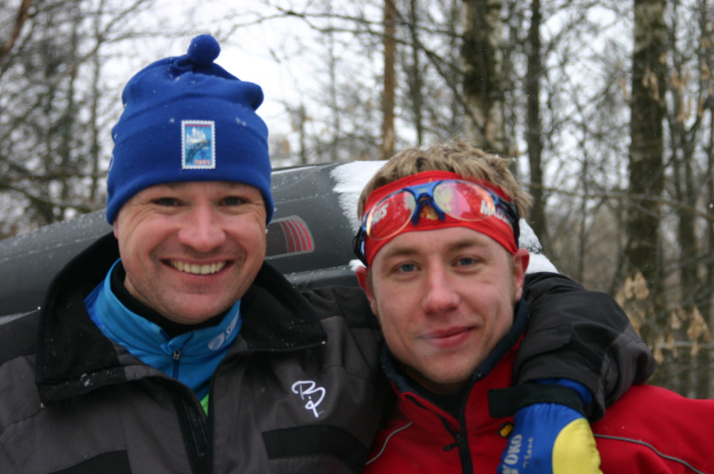 С троицким лыжником, доктором Кадлубинским (тогда, правда, ещё не доктором, а "всего лишь" студентом медицинского института). 