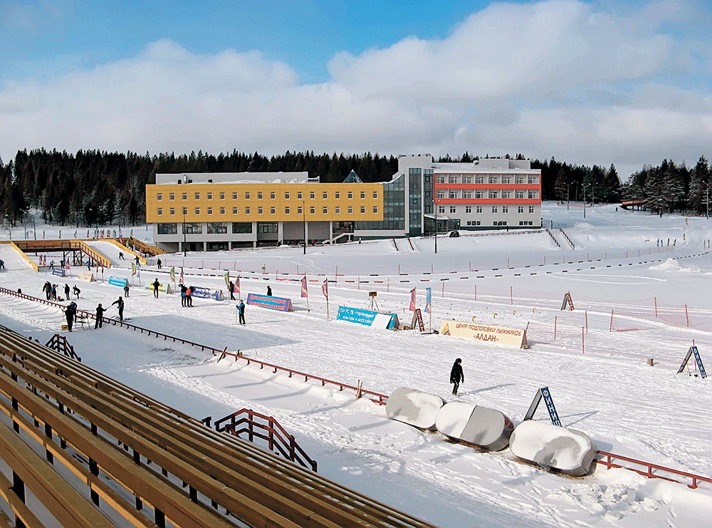 Лыжно-биатлонный комплекс в Алдане.