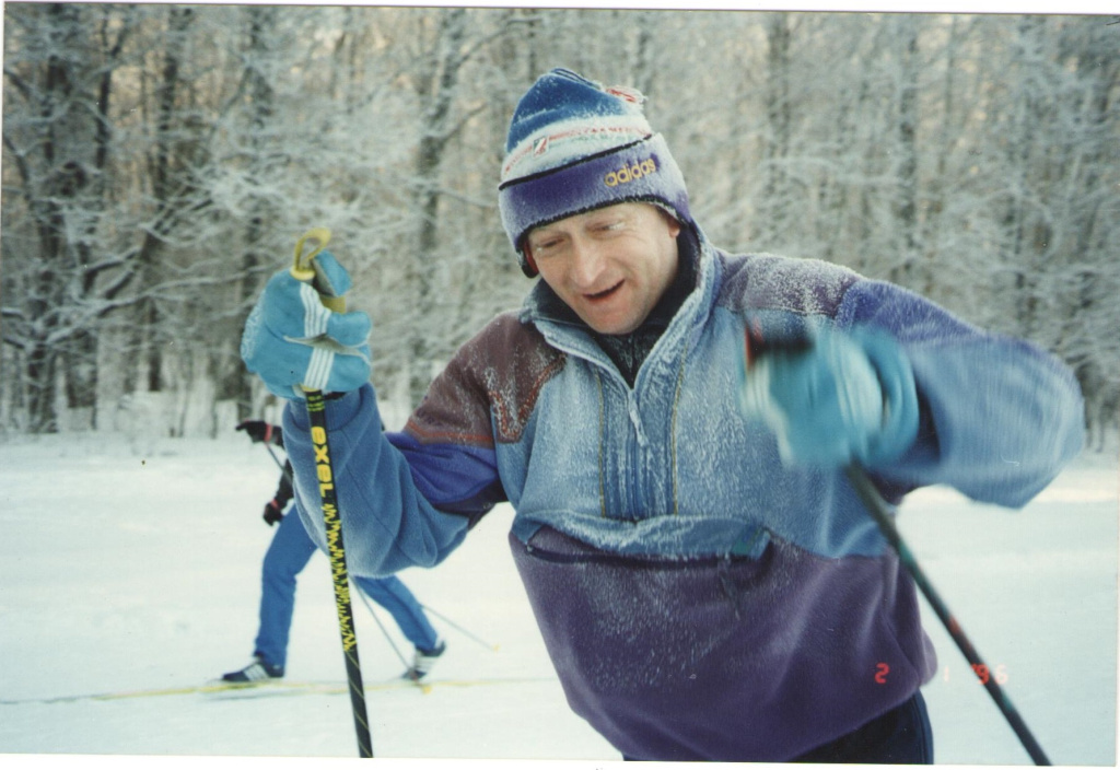 Пётр на лыжах. 1996 год.