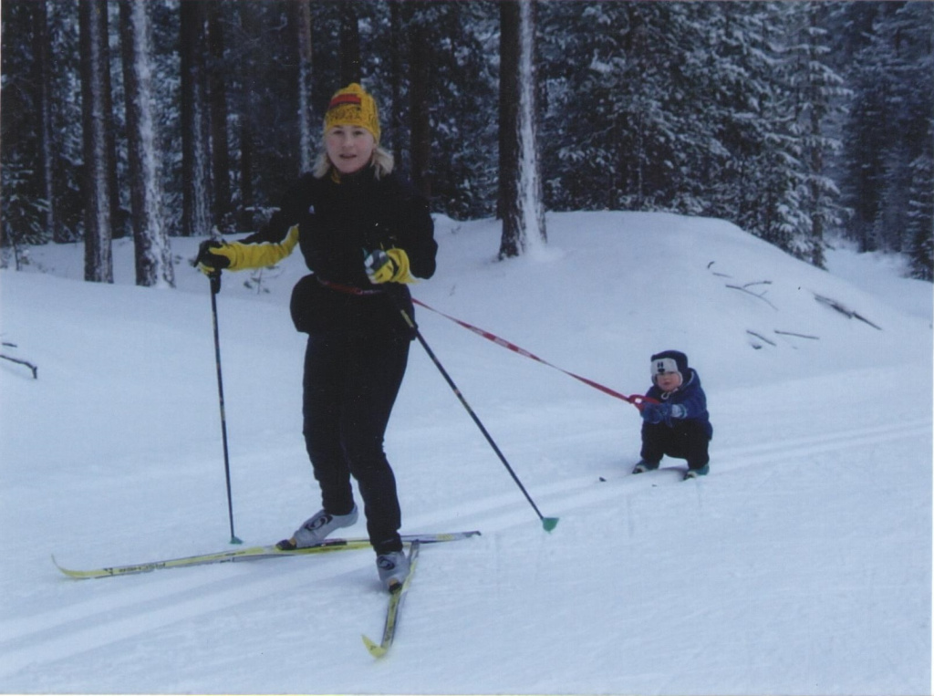 Ирина Тихонович с сыном Димой. 