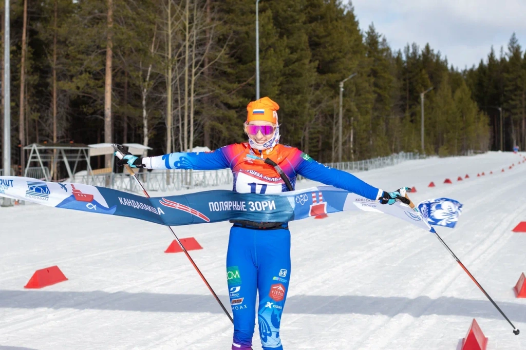 Победительница марафона Кандалакша - Полярные Зори Милена Габушева.